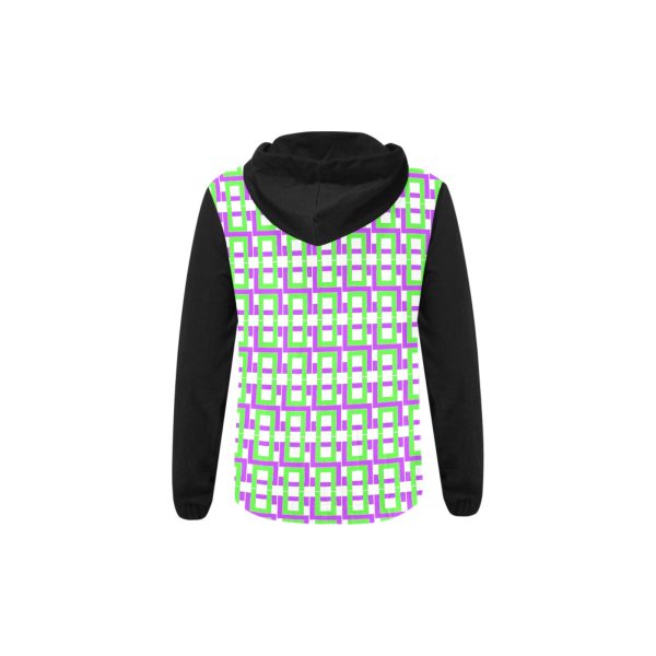 Kids’ Zip-Up Hoodie-Black Trim