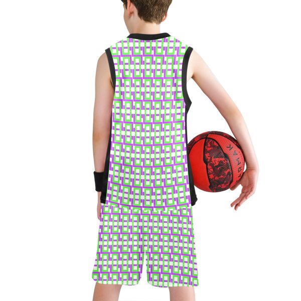 Boys' V-Neck Basketball Uniform