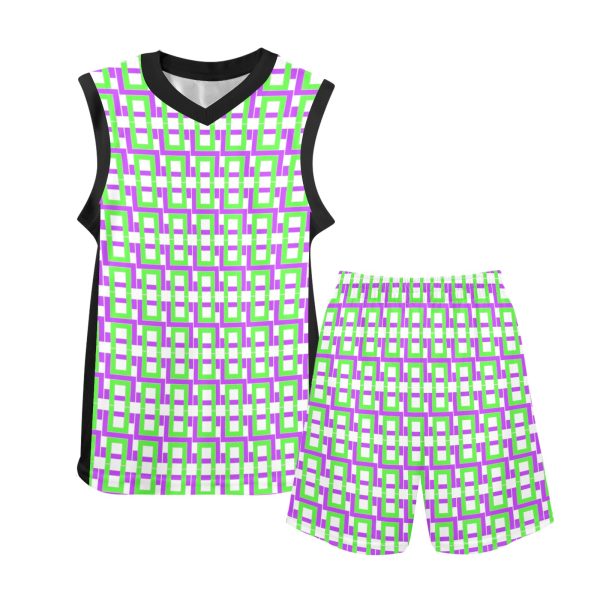 Boys' V-Neck Basketball Uniform