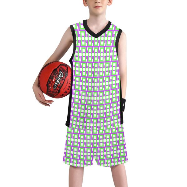 Boys' V-Neck Basketball Uniform