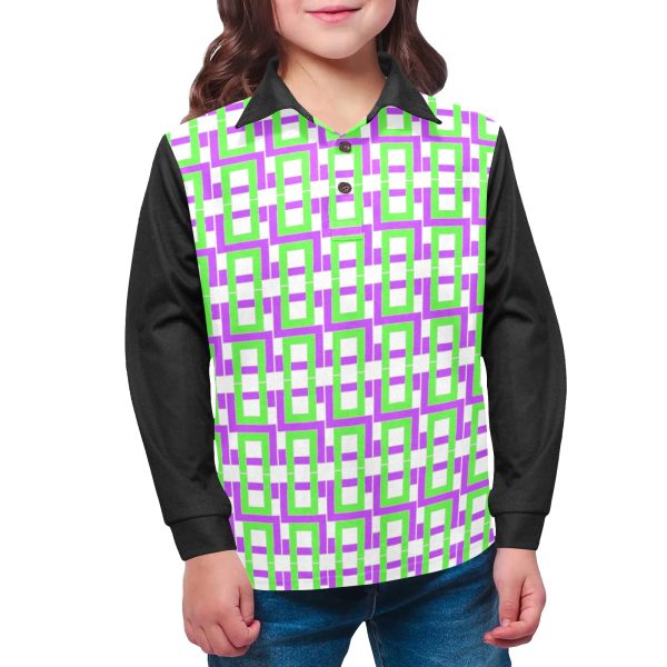 Girls' Long Sleeve Polo Shirt