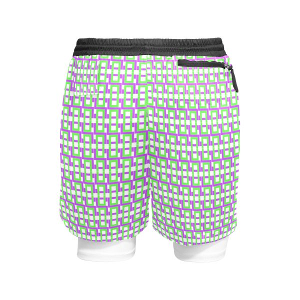 Men's Sports Shorts with Compression Liner