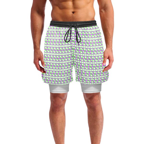 Men's Sports Shorts with Compression Liner
