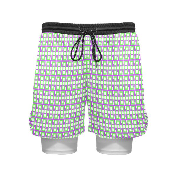 Men's Sports Shorts with Compression Liner - Image 3