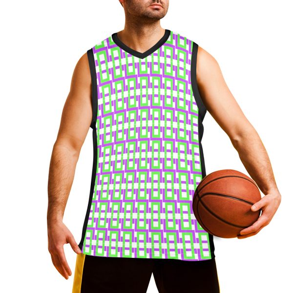 Men's V-Neck Basketball Jersey