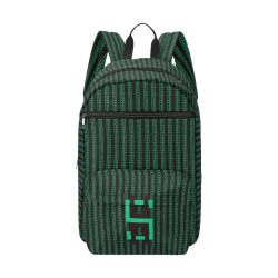 Green Matrix-Style Large Capacity Travel Backpack