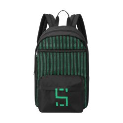 Green Matrix-Style Large Capacity Travel Backpack