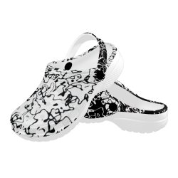 White & Black Clogs