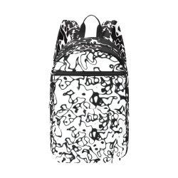 White & Black Large Capacity Travel Backpack