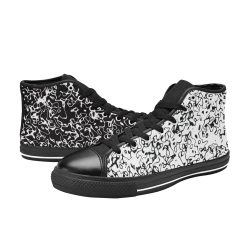 Black & White Classic High Top Canvas Shoes