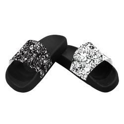 Black & White Slide Sandals