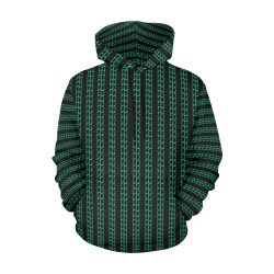 Green Matrix-Style Hoodie