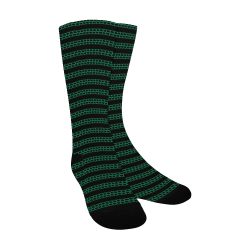 Green Matrix-Style Custom Socks