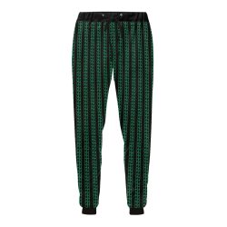 Green Matrix-Style Sweatpants