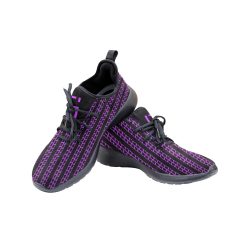 Purple Matrix Men's One-Piece Vamp Sneakers