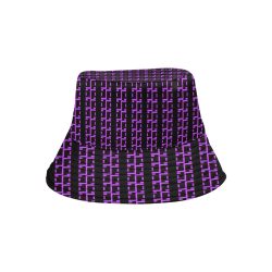 Purple Matrix-Style Summer Bucket Hat