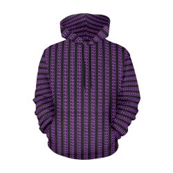 Purple Matrix-Style Hoodie