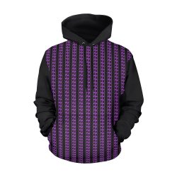 Purple Matrix-Style Hoodie