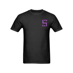 Black T-shirt - Purple Logo