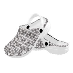 White & Black Clogs