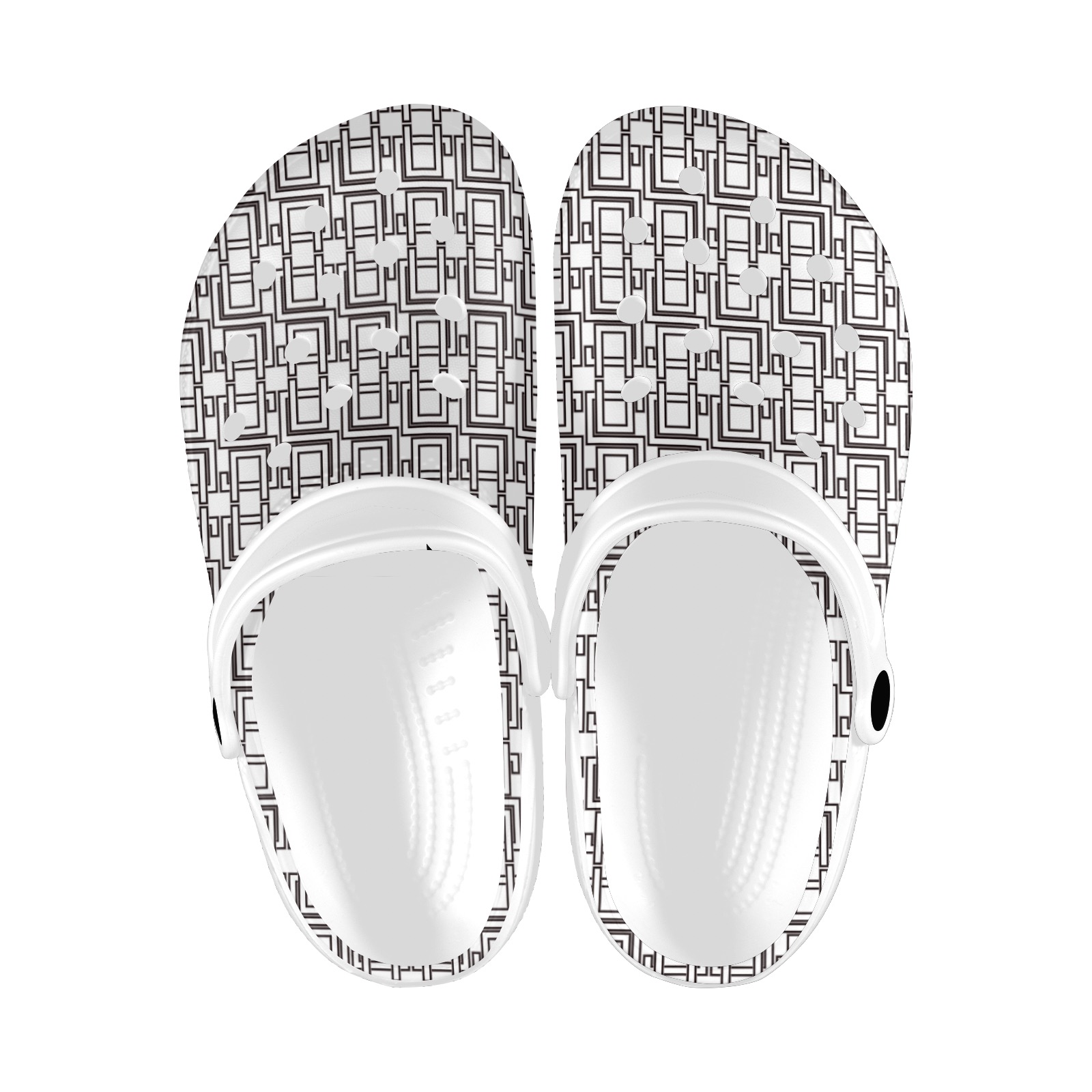 White & Black Clogs