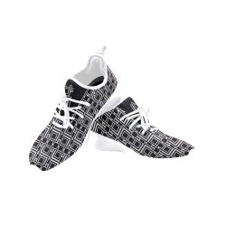 White & Black Men’s One-Piece Vamp Sneakers