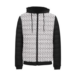 White & Black Padded Hooded Jacket