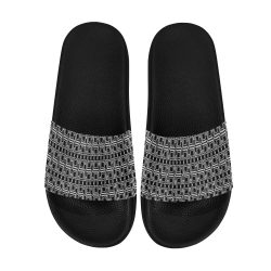 Black & White Slide Sandals