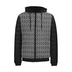 Black & White Padded Hooded Jacket